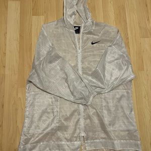 White Nike windbreaker
